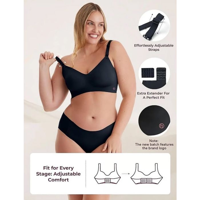 Momcozy YN21, Amme-BH, Black, Size M