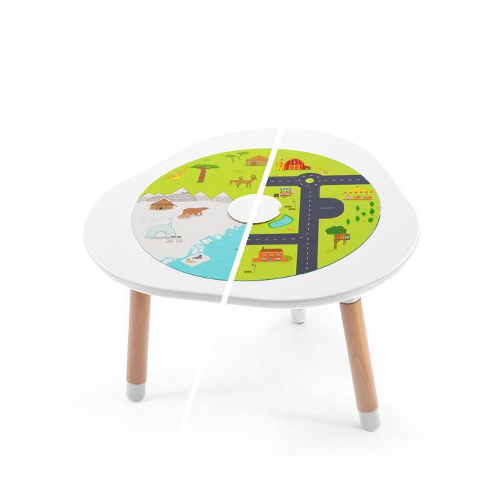 Lekebord, Stokke, Mutable, White
