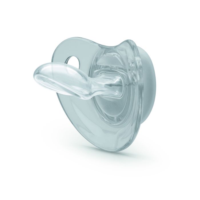 NUK Smokk,Pacifier Night/Day,  Blue/White  2pk, 0-6 mnd