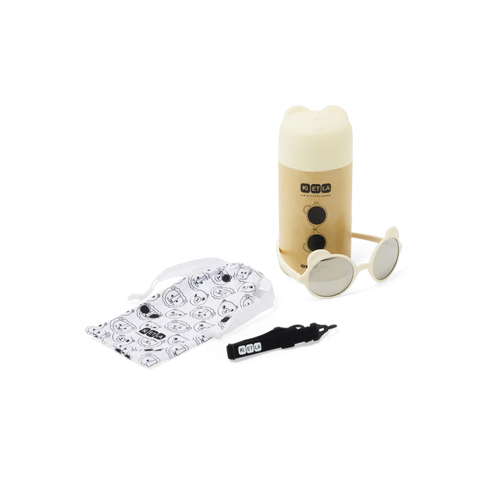 Solbriller, Ki ET LA, 1-2 år, Ourson, Cream