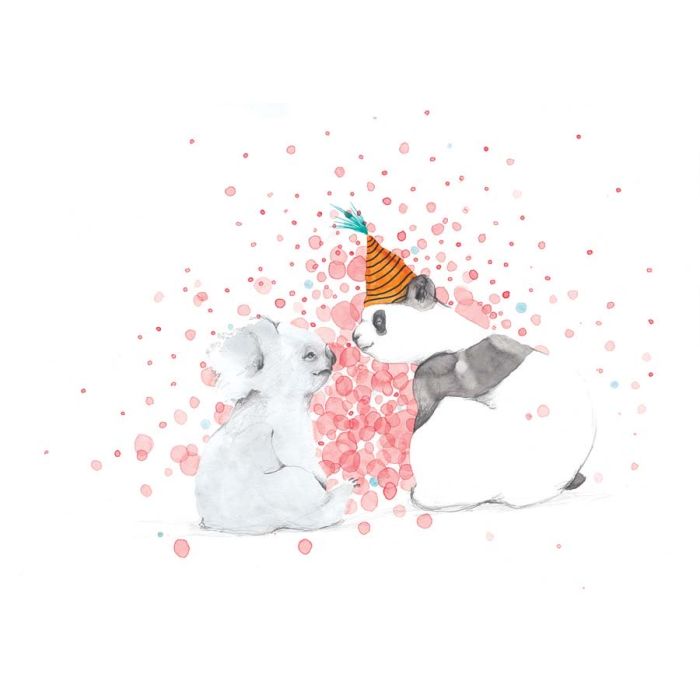 Poster, Tails, Pandaen og koalaen, 21x30 cm
