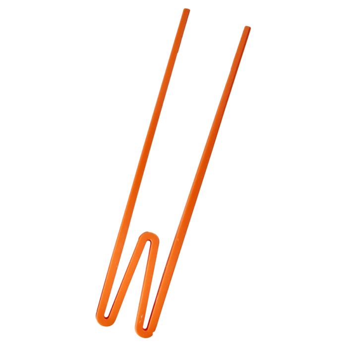 Plastspisepinne for nybegynnere, 1stk, Rice - Oransje