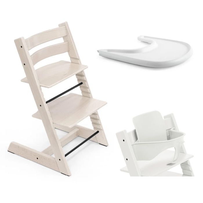 Pakke, Stokke Tripp Trapp, Ink Baby Set + Tray, Hvitvask