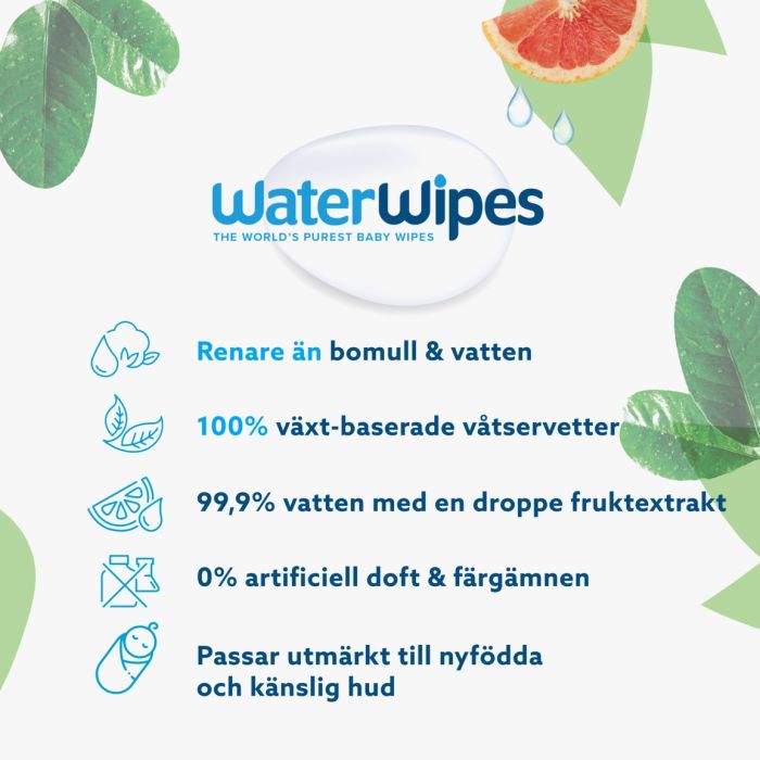 WaterWipes, Reirei, 9x60 stk