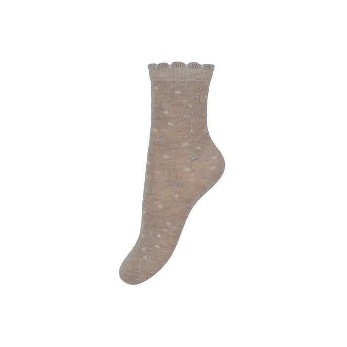 Minymo Ullsokker 3 pk, Lys brun, rosa og beige