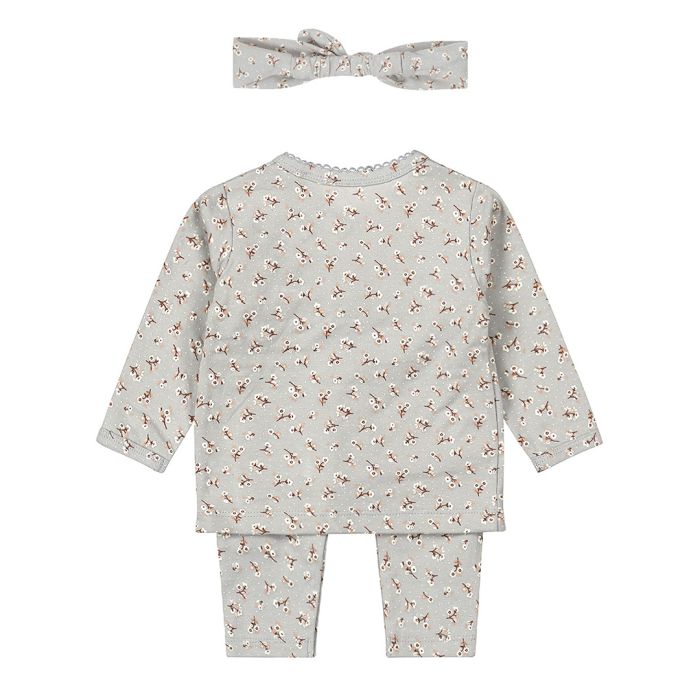 Baby Sett m/ Hårbånd, Dirkje, Faded Blue