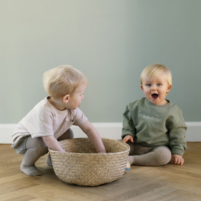Strømpebukse, GoBabyGo, Antiskli, Bambus, Sand