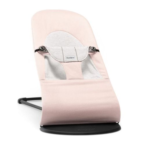 Vippestol, Balance Soft, BabyBjørn, Jersey, Lyserosa/Grå
