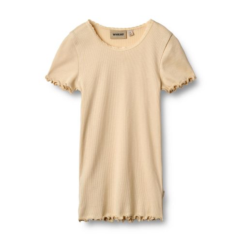 Rib T-Shirt, Wheat, Katie, Macadamia