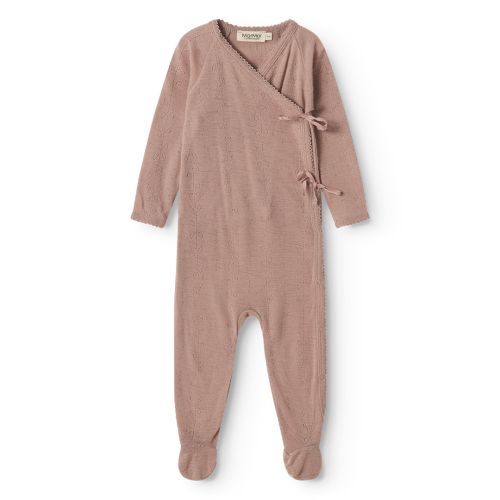 Heldress m/fot, MarMar, Wool Pointelle, Rubetta, Burnt Rose