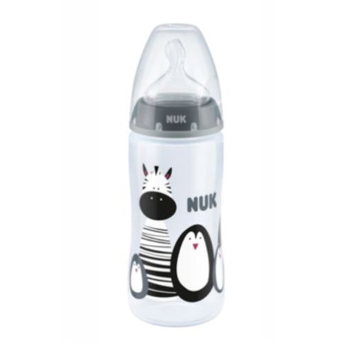 NUK Flaske,Limited Edition- Temperatur Kontroll, 300 ml, Grå