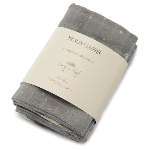 Muslin, Konges Sløjd, 3pk, Bonne Nuit