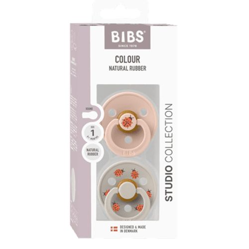 Smokk, BIBS, 2 Pk, Ladybug Latex Size 1, Blush Mix