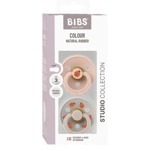 Smokk, BIBS, 2 Pk, Ladybug Latex Size 3, Blush Mix