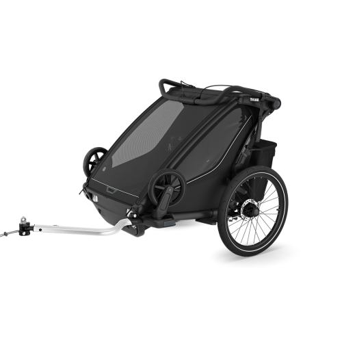 Sykkelvogn, Thule, Chariot Sport 2, Gen3, Double, Black