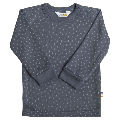 Joha langermet bambustrøye, Cross Blue