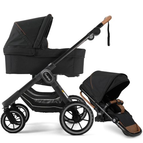 Emmaljunga NXT90 - Outdoor Black, Offroad komplett m/ sittedel og liggedel