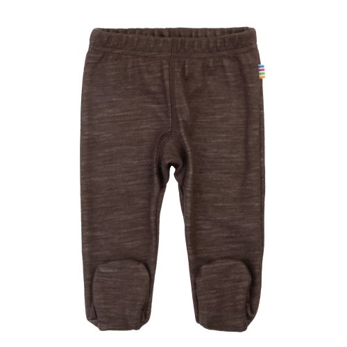 Joha Leggings m/fot, Ull, Brun