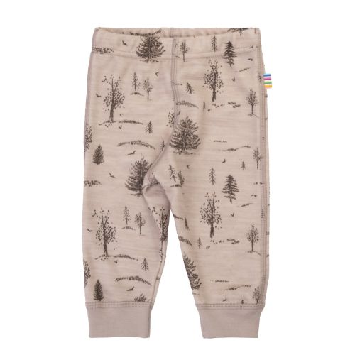 Joha Leggings Ull/Bambus, Skog, Beige