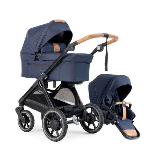 Barnevogn, Komplett Emmaljunga, Sento Pro Flat, Outdoor Navy