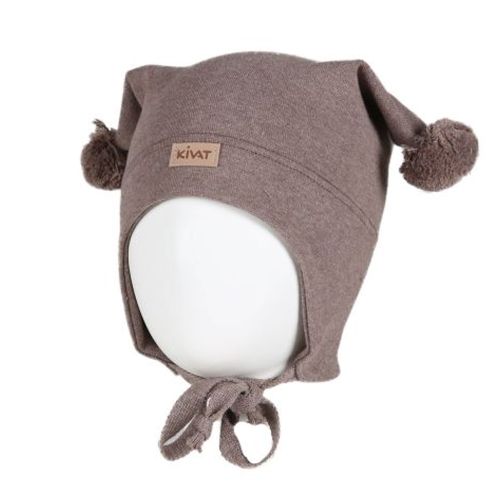 Kivat Bomullslue Beige Melert m/logo