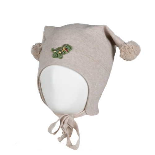 Knytelue, Kivat, Bomull, Dinosaur, Beige