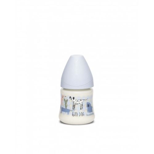 Suavinex tåteflaske rund silikonsmokksmokk 150 ml, Blue