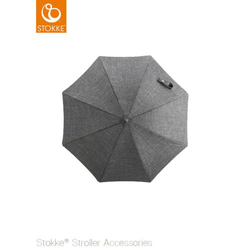 Stokke® barnevogn parasoll, Black melange/black