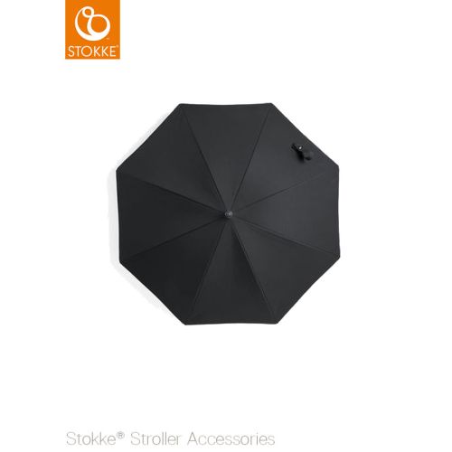 Stokke® barnevogn parasoll, black/black