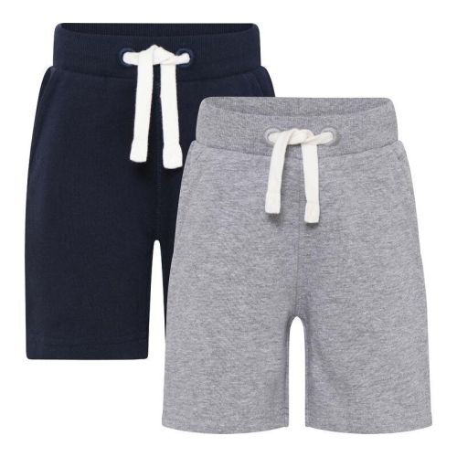 Shorts, Minymo, Navy/Grey, 2pk 