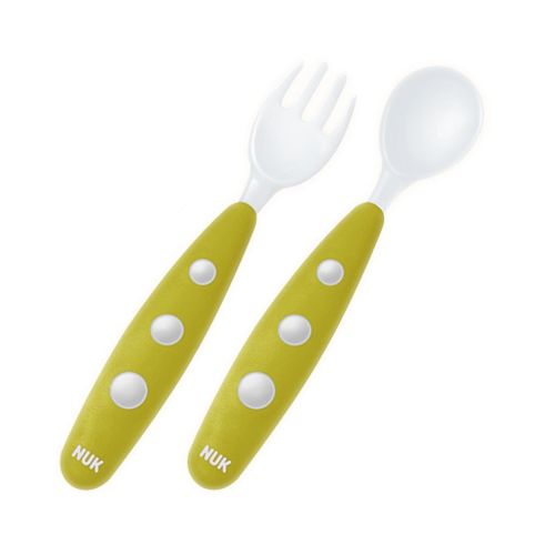 Easy Learning Mini Cutlery Set - NUK -  Green