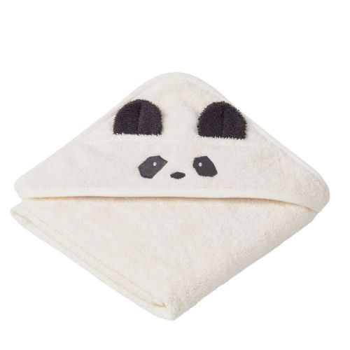 Badehåndkle, Liewood, Panda Creme de la creme