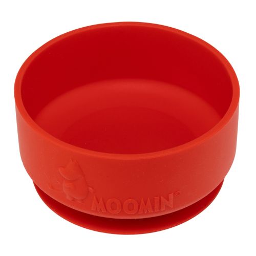 Skål m/antiskli, Rätt Start, Mummi, Lingonberry Red