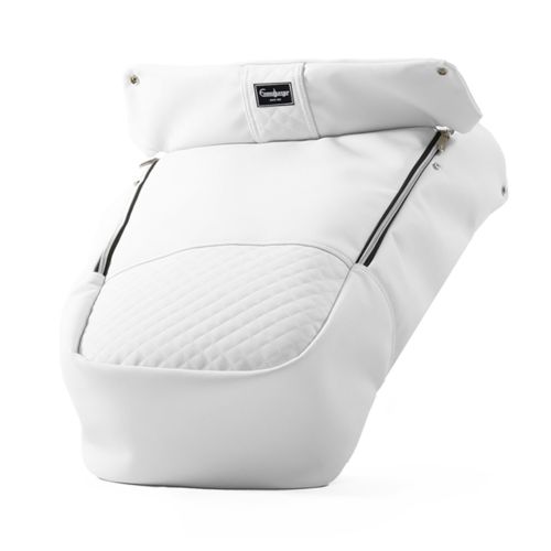 Fottrekk, Emmaljunga, ERGO/FLAT, LUX White Leath.