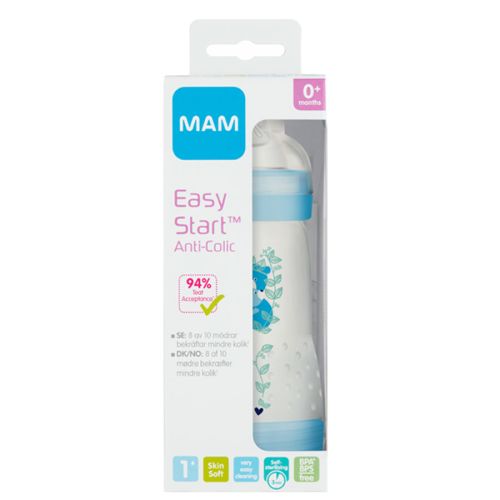 MAM Easy Start Anti-Kolikk Flaske 260 ml, Blå