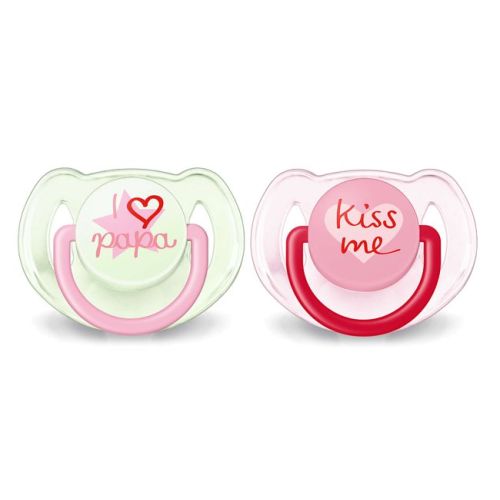 Smokk, Avent, I Love, 2pk, 6-18 mnd, Rosa