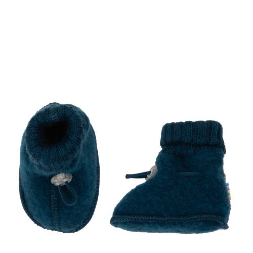 Joha Booties Soft Merinoull, Colorful, Drk.Turq