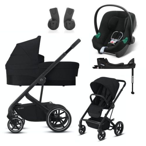 Vogn, Cybex, Balios S Lux 4in1, Deep Black. Ink. Base One