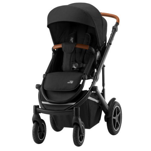 Barnevogn, Britax Smile III, Space Black/Brown Handle