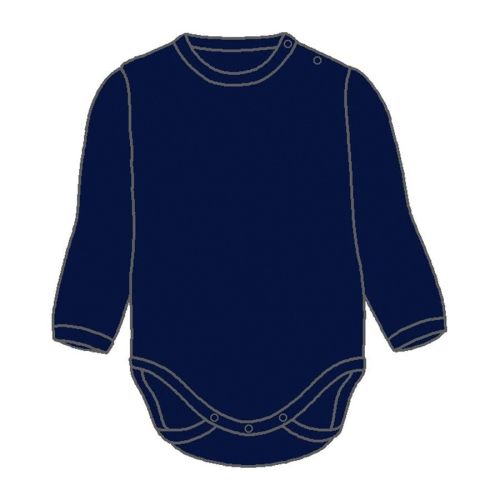 Helledussen, langermet ullbody, navy