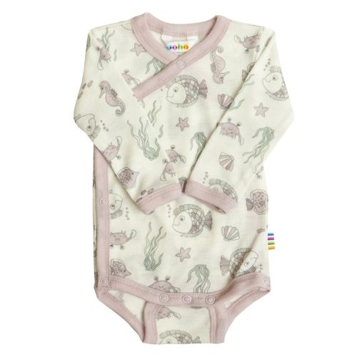Joha Omslagsbody, Sealife - Offwhite/Rosa