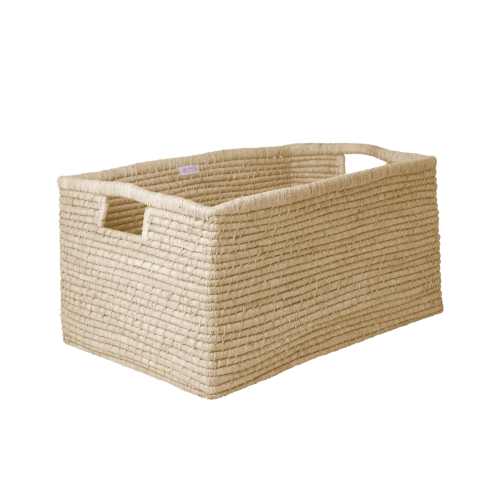 Oppbevaringskurv, Raffia Natur, Ekstra stor, Rice