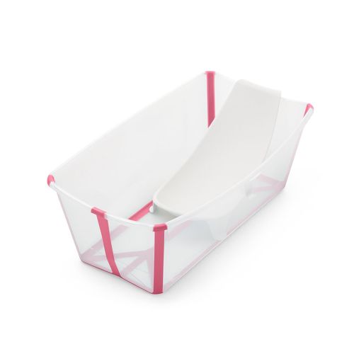 Stokke® Flexi Bath inkl. newborn support, Transparent Pink