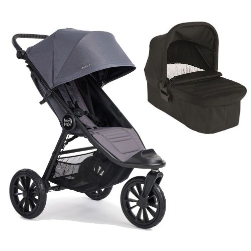 Vogn, Babyjogger, City Elite 2, Stone Grey + Liggedel, Jet Black