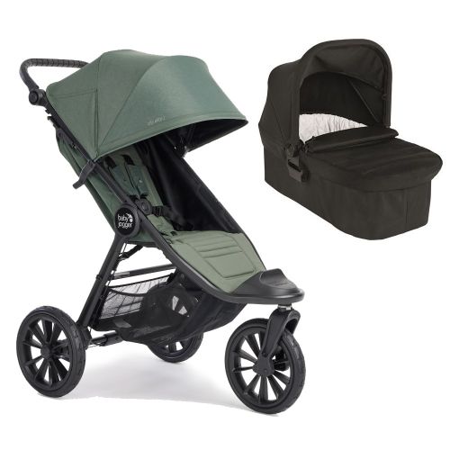Vogn, Babyjogger, City Elite 2, Briar Green + Liggedel, Jet Black