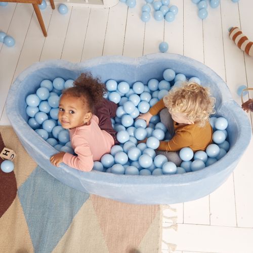 Kidkii Cloud ballbasseng, 100x40, Baby blue velvet