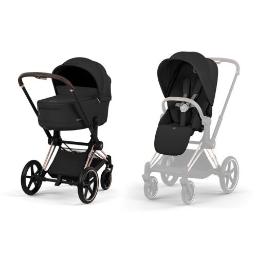 Cybex Priam, Rose Gold/Sepia Black, Komplett barnevogn, New Generation