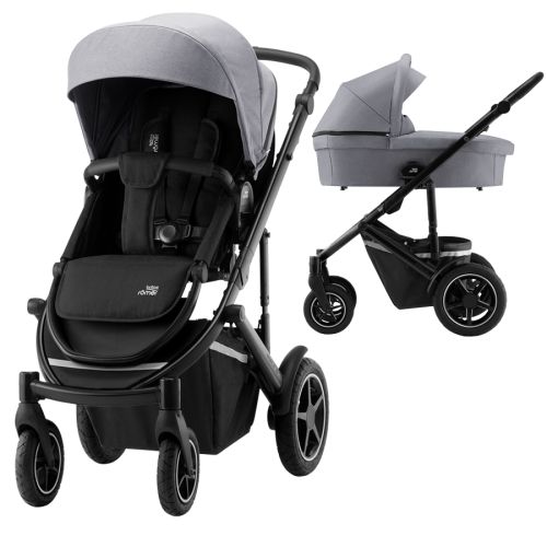Barnevogn Komplett, Britax Smile III, Frost Grey Black, Inkl. Bagdel