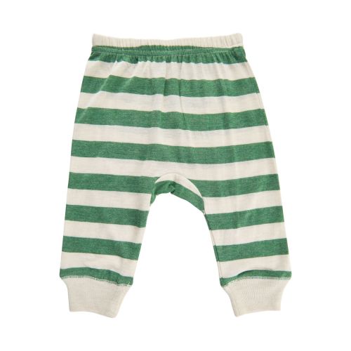 Celavi - Stripete Bukse Harem - Elm Green
