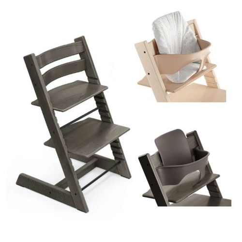 Pakke, Stokke Tripp Trapp, Hazy Grey, Ink Baby Set + Babypute, Sweet Hearts